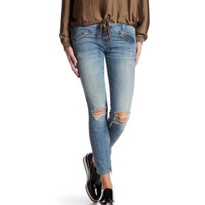 Current/Elliott Ticker Destroy Skinny Jeans